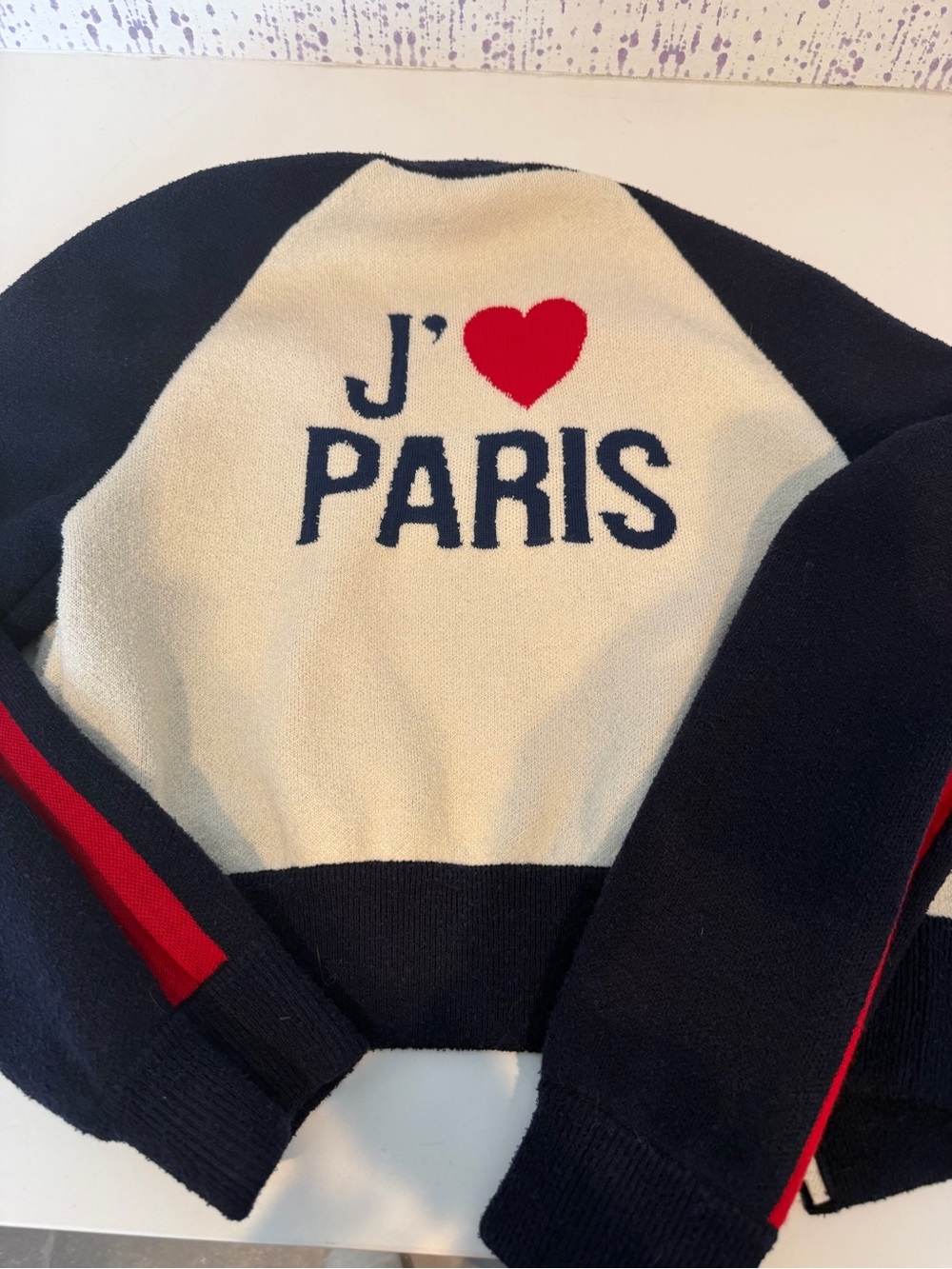 Christian Dior baseball style zip up sweater, like new.